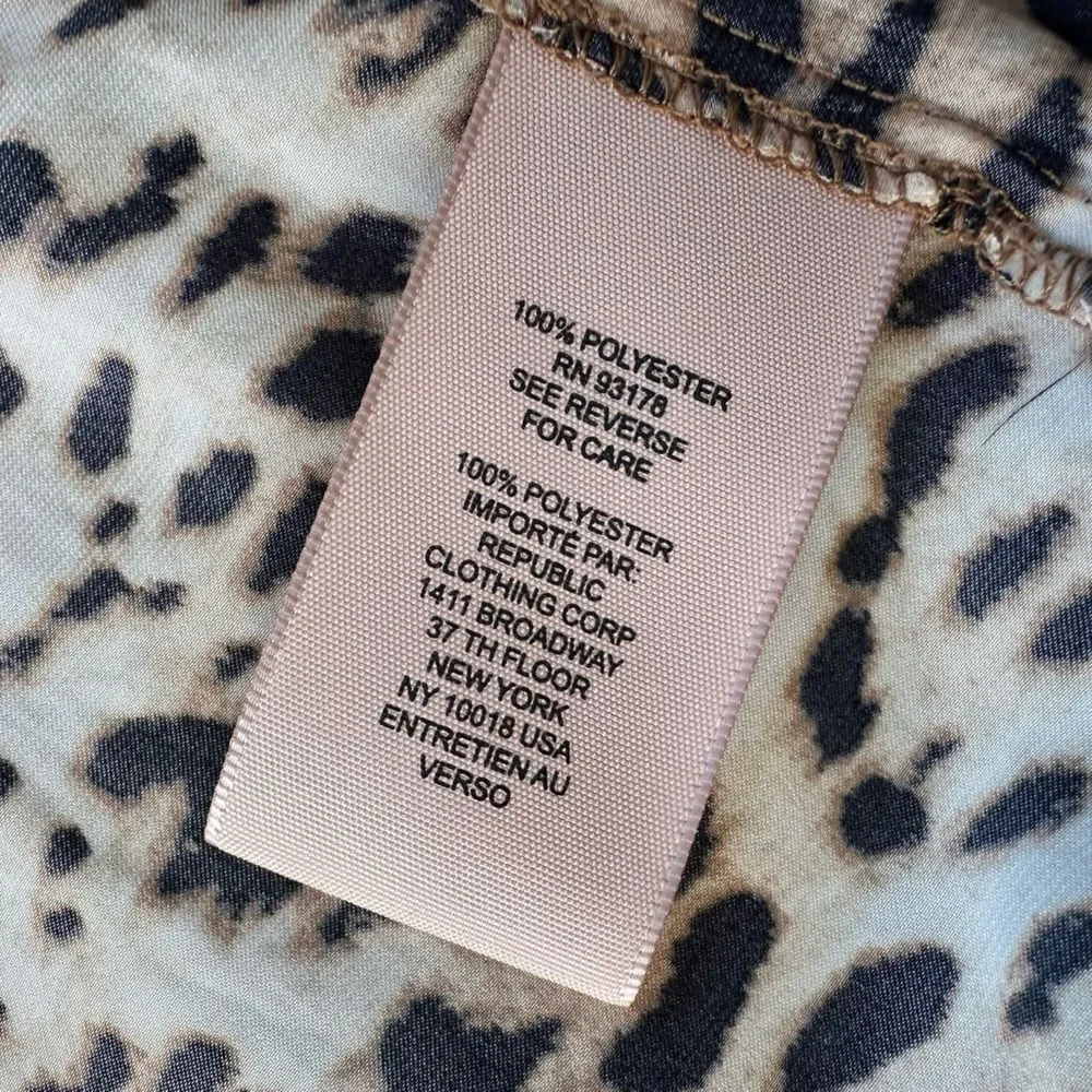 🎉5 for $45🎉 NWT Philosophy top blouse shirt size XS animal print - Picture 11 of 11